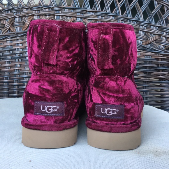 Crushed Fig Velvet Uggs 10 - Picture 4 of 8
